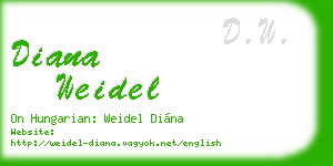 diana weidel business card
